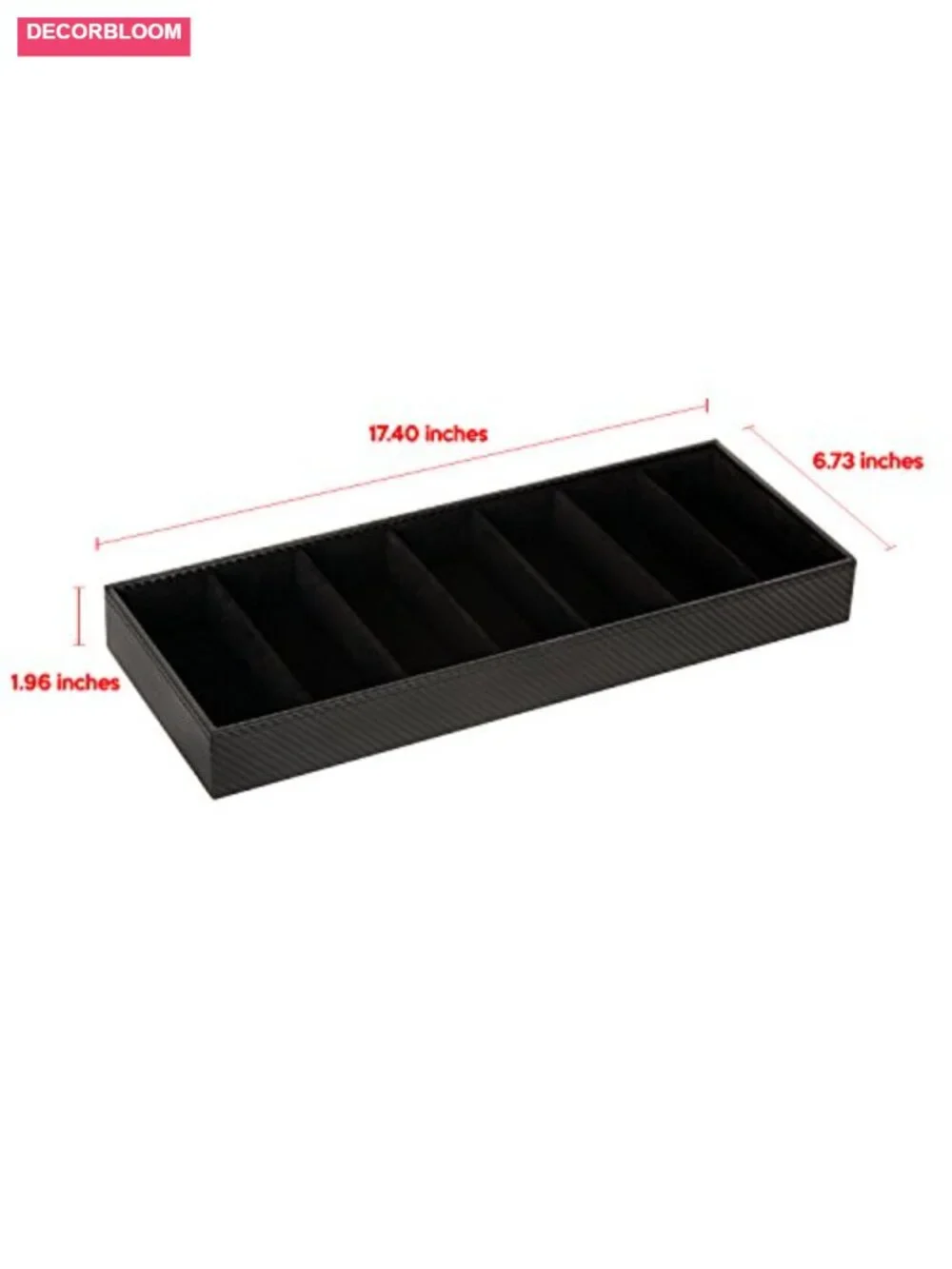 7 Slot Sunglasses Organizer Leather Eyeglass Storage Tray Box Desk